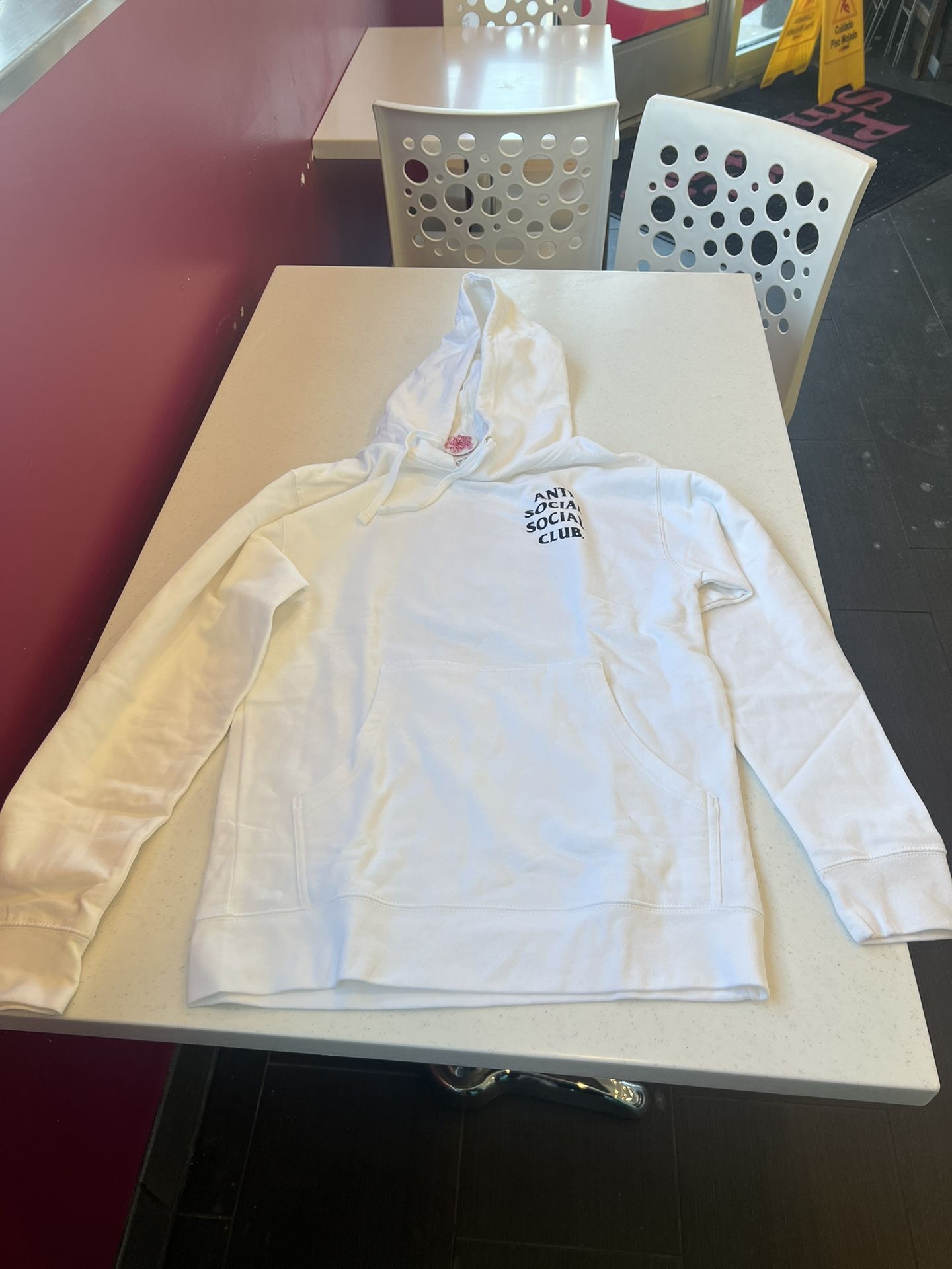 Size Small Anti Social Social Club Cherry Blossom Hoodie White