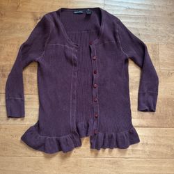 Moda International maroon cardigan 