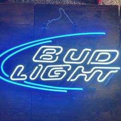 Bud Light Neon Sign Man Cave Light New