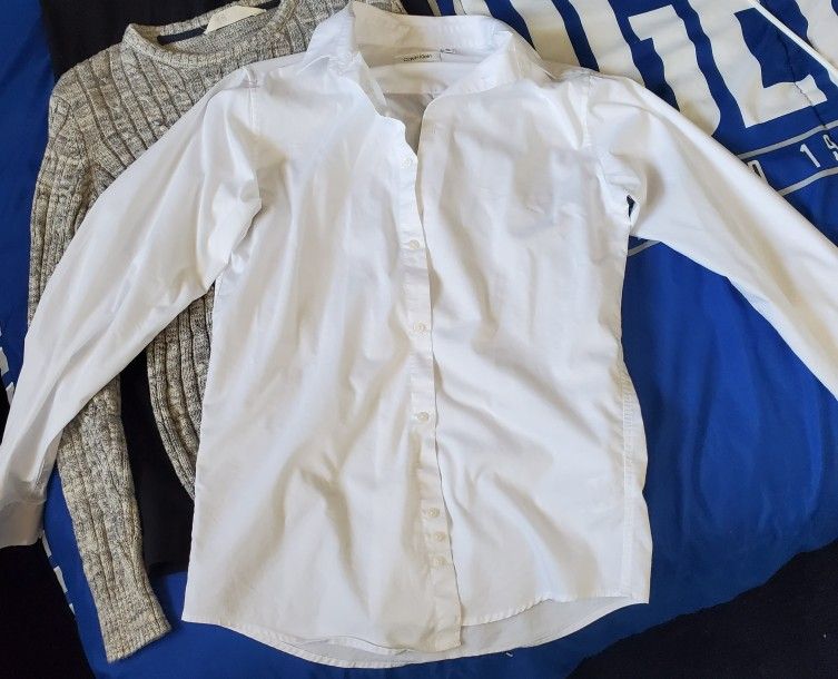 Calvin Klein Boys Dress Shirt white Size 20