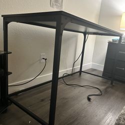 Modern Desk/Table w/ Built-In Power Outlets