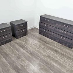 Dresser and 2 nightstands - Cómoda y 2 mesitas de noche