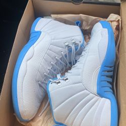 Jordan 12’s White & University Blue