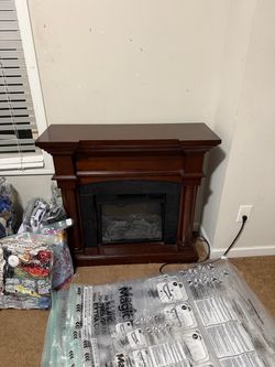 Electric fireplace with Mantel
