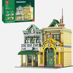 MOULDKING 16023 European French Restaurant Building Blocks Street View City puzzle Toy (not Lego) retails $119