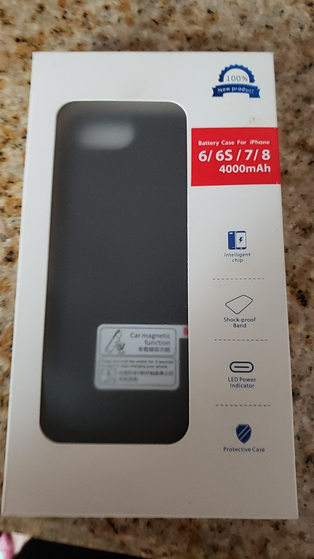 Iphone 6/6s/7/8 charger case. Not for the plus sizes.