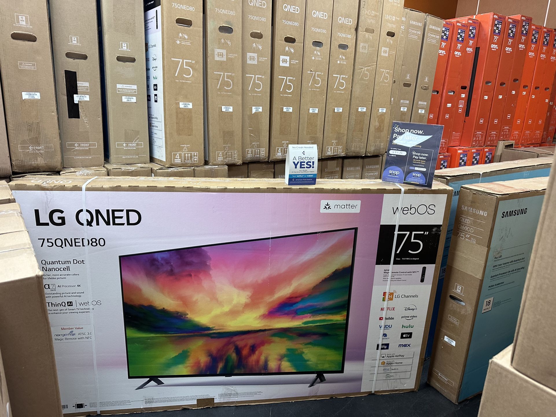75”LG QNED80 4K SMART TV