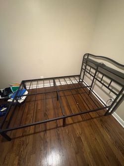 Full Size bed frame with projector led lights