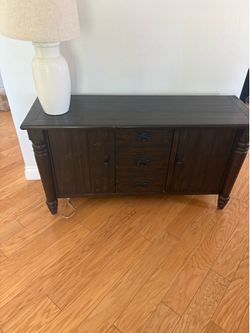 Pottery barn cabinet and end table