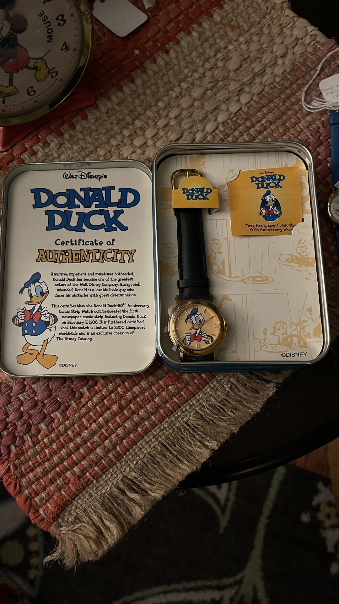 Collectible Disney Donald Duck Anniversary Watch
