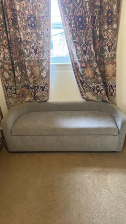 West Elm Bacall Curved Storage Bench