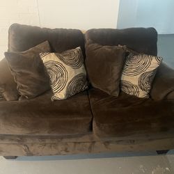 Brown Loveseat