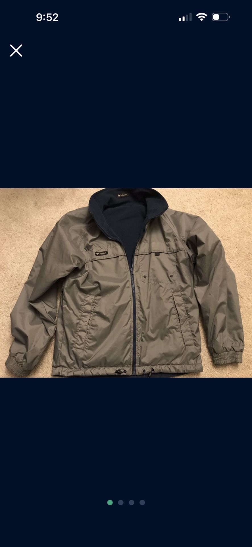 Men’s Columbia reversible jacket (S/M)
