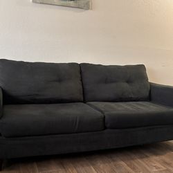 dark gray loveseat Couch ,