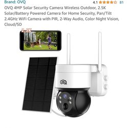 Ovq Solar Outdoor Security Camera