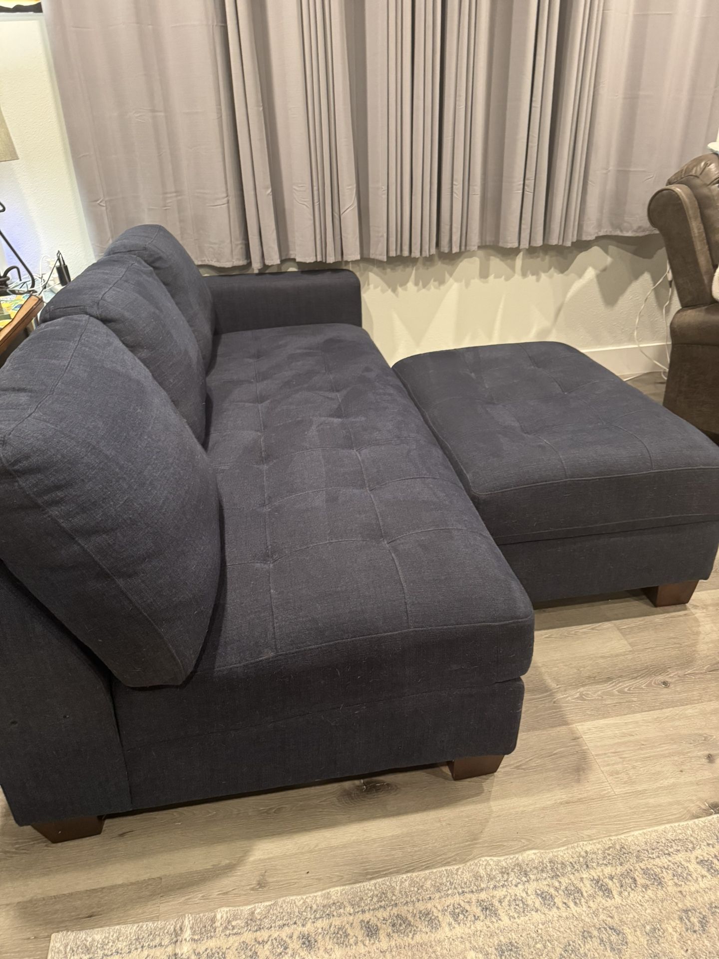 Blue Couch With automan
