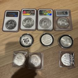 Silver Coins, Bullion, Silver Rounds, Canadian Maple