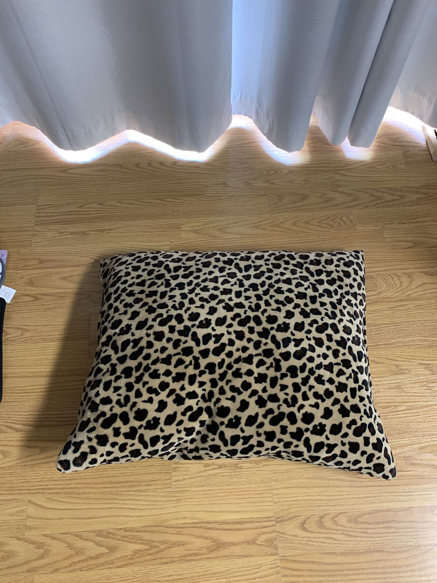 Soft Leopard Print Pillow