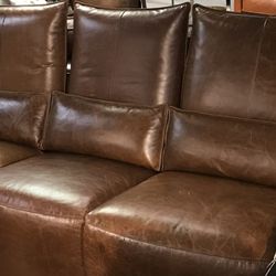 Full Leather Reclining sofa
