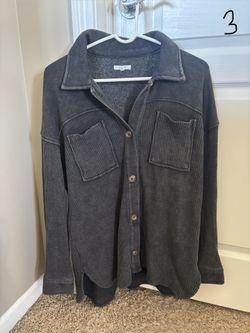 Women’s Long Sleeve Button Down Shirt-Size Medium