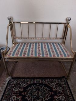 Brass vintage bench