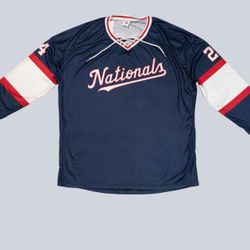 WASHINGTON NATIONALS HOCKEY Jersey Shirt sweater top men's size M medium