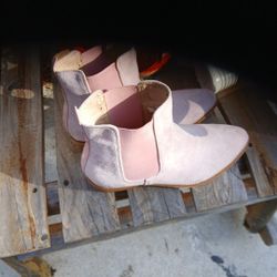 Pink Boots Size 10