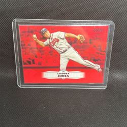 Chipper Jones  2025 Stadium Club  RED FOIL PARALLEL 