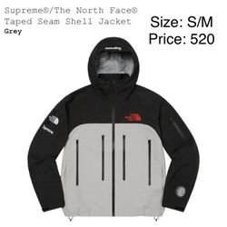 Brand New Supreme/ North Face Taped Seam Shell Jacket