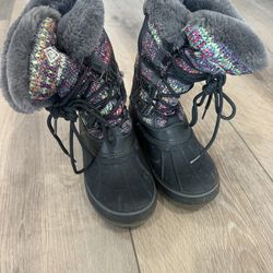 Snow Boots Kids Size 1 Great Condition - No Tears 