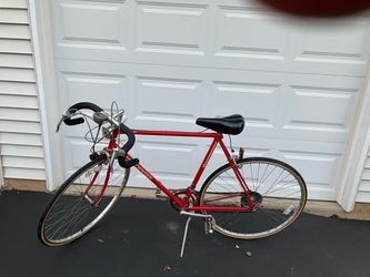 Vintage Schwinn Traveler Red Bike with Drop Handlebars