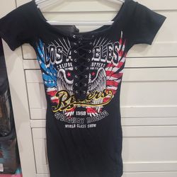 Windsor, Black, Short-sleeved, Low-cut, Mini Dress. 