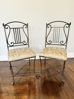 Chair With Metal Frame-from Movie Set