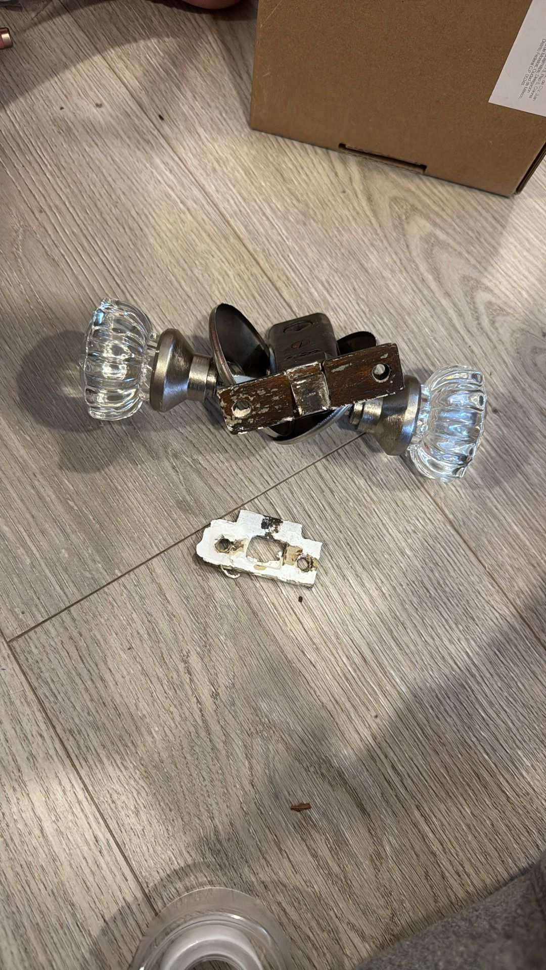 Crystal Mortise Door Knob