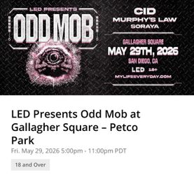 Odd Mob at Petco Park San Diego