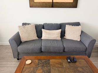 Dark Grey Sofa set from city furniture with Decorative pillows