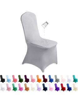 6 covers chairs gray color