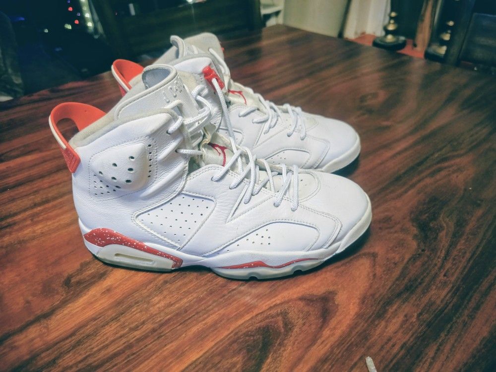 Jordan Shoes Retro 6 Oreo Red And White Hightop Size 9 