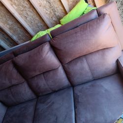 Brown Reclining Couch 