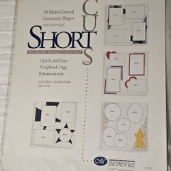 Creative Memories Short Cuts 70 Multi-Colored Geometric Shapes - NEW