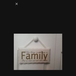 Wooden sign, measures 5 x9 inches