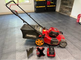Snapper 60V Battery Powered Lawn Mower with batteries, charger, etc.