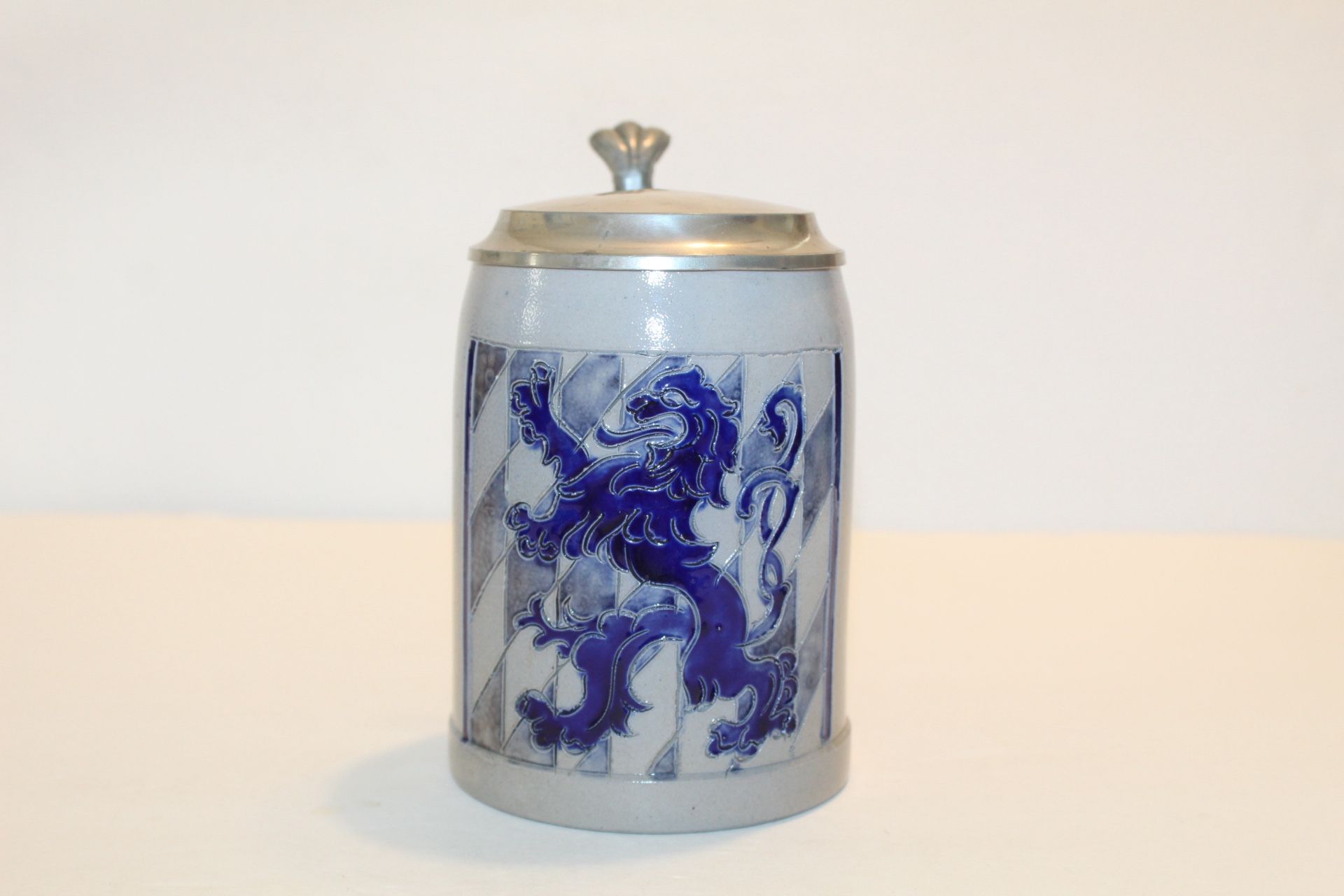 Vintage Reinhold Merkelbach German Beer Stein W/ Pewter Lid