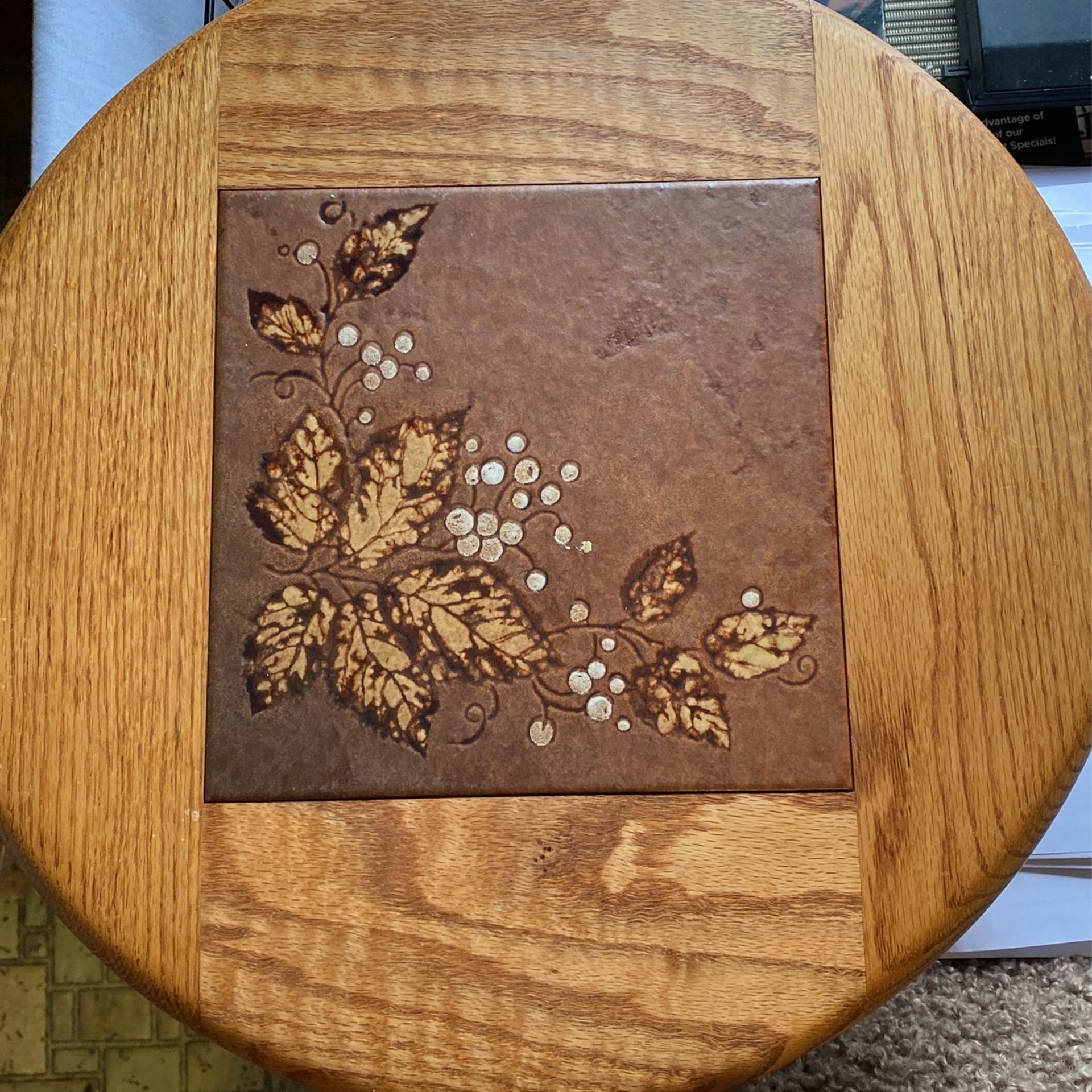 VINTAGE WOODEN LAZY SUSAN