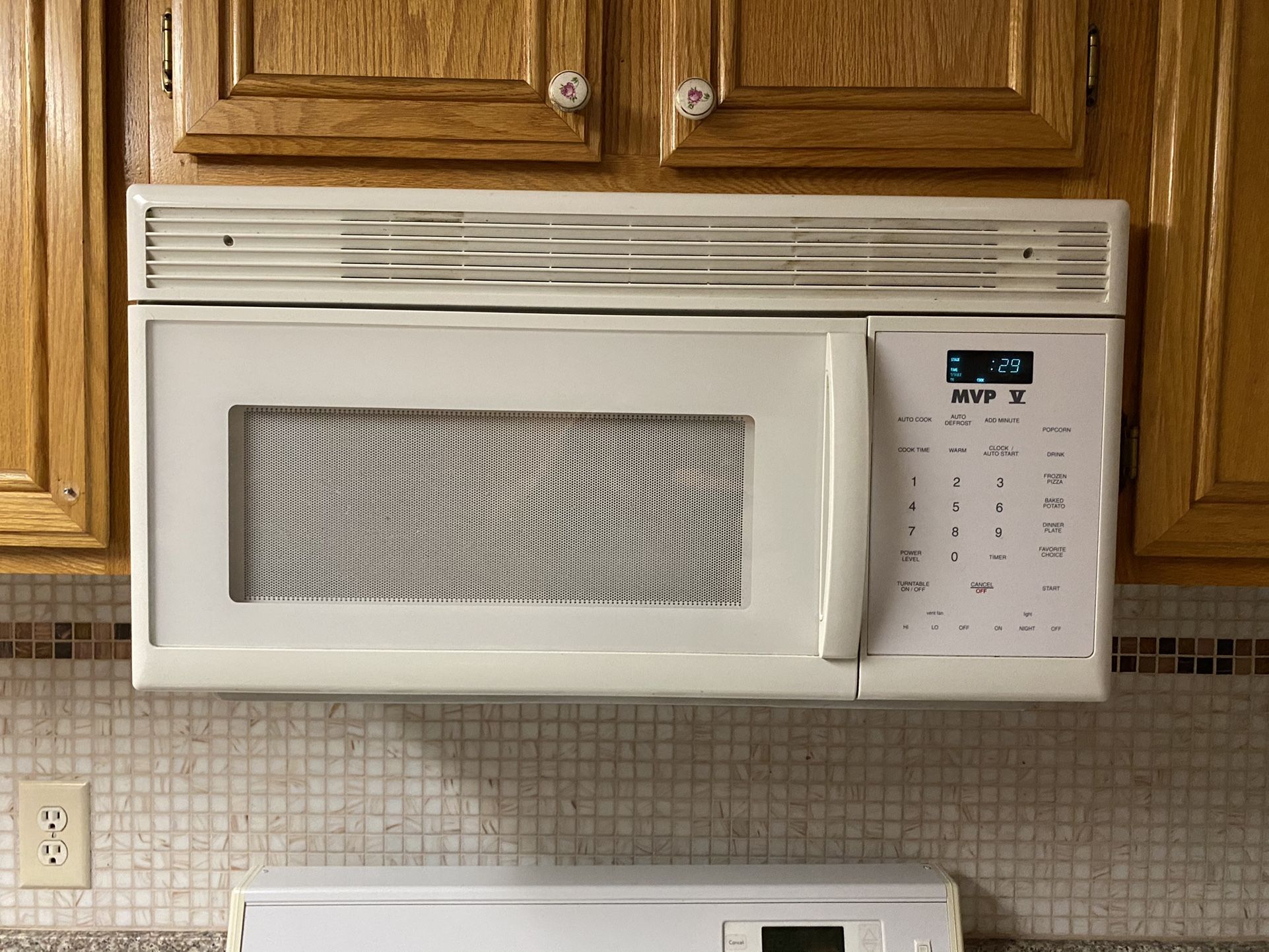 MVP V White Microwave