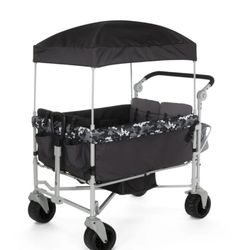 Safety 1st Summit Sprint Quad Wagon Stroller 4 Passenger, Charcoal Camo, Toddler, Unisex
