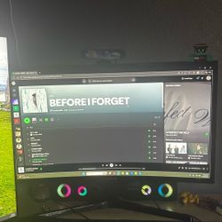 Hp Pc Gaming Setup Keyboard Mouse 2 Samsung Monitors 