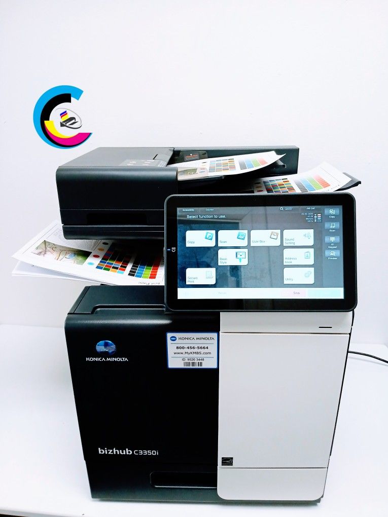 Laser Printer KONICA MINOLTA BIZHUB C3350i || PRINTS COLOR || Touch Screen || Prints Automatically Double-Sided || Speed Up To 35ppm ||