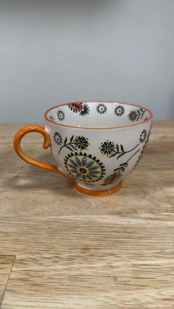 Floral Ceramic Tea Cup