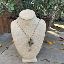 NWOT Long Airplane Themed Necklace